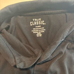 True Classic Men's Black Polo Shirt - X-Large